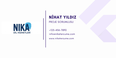 white purple minimalist email signature